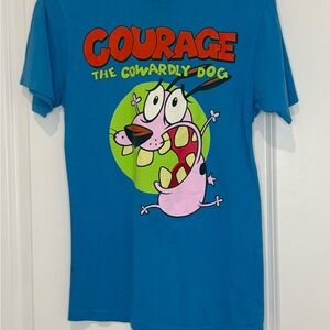 Courage the Cowardly Dog Blue Graphic Tee